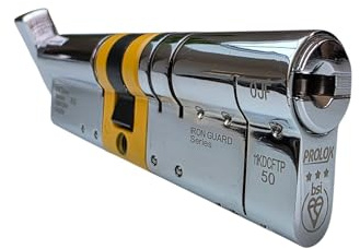 Prolox Evolved Thumbturn Euro Cylinder – 3 Star British Standard TS007 – Sold Secure Diamond Rated – High-Security 17-Pin Magnetic Mechanism – Non-Handed Chrome Finish - 5 Keys (45/55)