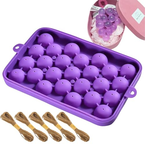 FrostyFlair Seifenherstellungsset, Silikonformen für DIY Seifen mit 100m Juteschnur, Exquisite Grape Soap Molds für Handgemachte Seifen, Geschenkidee ohne Seife