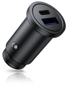 CSL – Kfz Ladegerät USB A C - Auto Schnellladegerät 30 Watt – 2 Port Car Charger Zigarettenanzünder – Power Delivery und Quick Charge