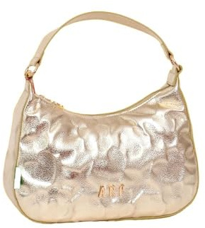 Agatha Ruiz de la Prada Gondola-Tasche in Metallic-Gold mit geprägten Symbolen