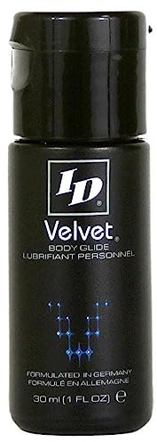 ID Lubricants Velvet Personal Lubricant - Luxury Lube, Silicone Based, 1 Fl Oz, Clear
