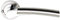 Excel Architectural 3650-PRV Ultimo Door Handles & Push Button Privacy Latch, Satin Nickel/Polished Chrome