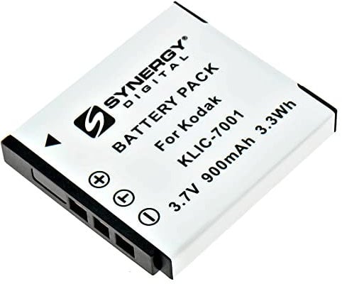 SDKLIC7001 Lithium-Ion Battery - Rechargeable Ultra High Capacity (3.7V 900 mAh) - Replacement for Kodak KLIC-7001 Battery For Kodak Easyshare M320, M340, M341, M753, M763, M853, M863, M893, M1063, M1073 IS, V550, V570, V610, V705