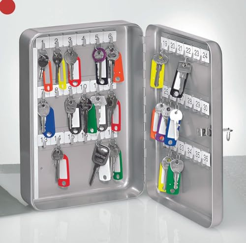 WEDO Schlusselschrank mit 36 Schlusselhaken in silber