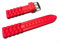 1 BRACELET DE MONTRE watch strap silicone rouge 18 mm