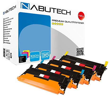 Nabutech 4 FABRIKNEUER Toner als Ersatz für CLT-K4072S CLT-C4072S CLT-M4072S CLT-Y4072 für Samsung CLP-320 CLP-320N CLP-320W CLP-325 CLP-325N CLP-325W CLX-3185 CLX-3180 CLX-3185FN CLX-3185FW
