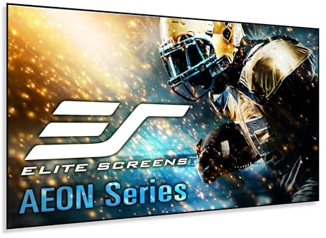 Elite Screens Aeon Series 138-Inch Projector Screen, 2.35:1 8K/4K Ultra HD Ready, Edge-Free Fixed Frame with ISF-Certified CineWhite UHD-B Projection Material for Home Theater, AR138WH2-WIDE