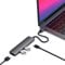 SATECHI 4-in-1 USB-C Hub, Multiport-Adapter, Dockingstation mit 4K HDMI, 60W Power Delivery, 2X USB-A, kompatibel mit MacBook Pro/Air – Space Grau