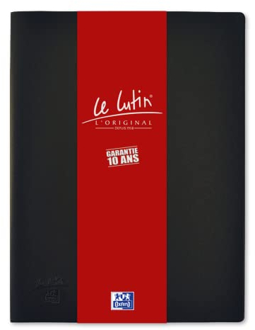 OXFORD Protège-Documents Le Lutin® L'Original A4 20 vues / 10 pochettes Couverture PVC Noir