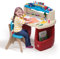 Step2 85321 Deluxe Art Master Desk, Red, White and Blue