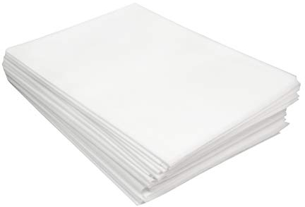 my Hamam, 20 Stück XL Vlieslaken Einmal-Laken, Vliestuch ca. 110x210 cm für Massageliege oder Kosmetikliege, besteht aus 100% Polypropylen, weiss, Physio-Artikel