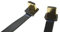 Thin HDMI Cable Standard full normal HDMI male angled to Standard full normal HDMI male 90 degree for gimbal dsrl FPV aerial photography and aerial shooting Black (80CM)