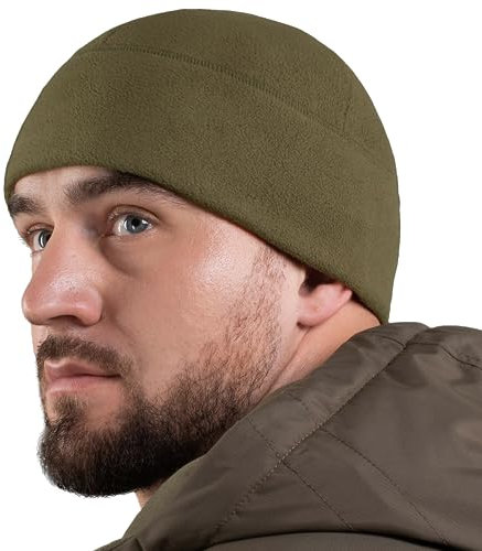 M-Tac Taktische Beanie-Mütze aus Fleece, Militär, Armee, Herren, Wintermütze - Grün - large