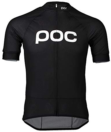 POC Herren Essential Road Logo Jersey, Uranium Black, SML