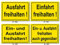 Ausfahrt-Einfahrt freihalten-Schild-Aluminium Verbund-300 x 200 x 2 mm-Warnschild-Hinweisschild-Türschild (Nr. 1201-300 x 200 x 2 mm mit 2 Löcher)