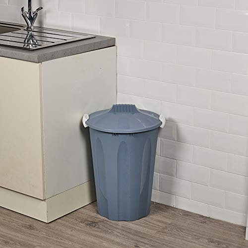 URBNLIVING 23 Or 40 Litters Disposal Rubbish Garbage Kitchen Bin Removable Lids (40 Liters, Blue)