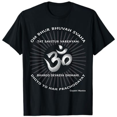 Gayatri Mantra Shirt OM Symbol Kleidung Spirituell Yoga T-Shirt