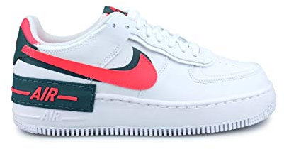 Nike W Af1 Sage Low LX, Basketballschuhe für Herren, White Dk Teal Green Solar Red White White, 40 EU