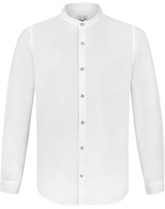 Stockerpoint Herren Trachtenhemd Friedrich I Größe S-3XL I Traditionelles & modernes Design I 100% Baumwolle I Atmungsaktiv & pflegeleicht I Perfekt für Trachten & Festlichkeiten