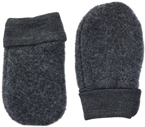 Fixoni Unisex-Baby Fäustlinge Handschuhe, Dark Grey Melange, 7480