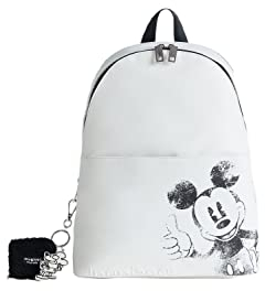 Desigual Damen Back_mickey Mombasa Backpack Medium, Weiß, Einheitsgröße EU