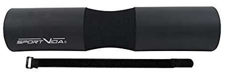 Langhantel Polster. Dick EVA Schaumstoff Hohe Dichte StüTzPolster für Den Nacken und die Schulter. Nackenpolster für Hüftstoß und Kniebeugen. Am Besten für Langhantel Set. (Schwarz)