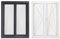 Bastion Fenster 2 Flügel Dreh Stulp, 2-fach Verglasung RC2 BA außen anthrazit/innen weiß 70 mm Profil (1000x1200 mm Rechts)