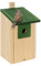 Nistkasten-Vogelhaus-Meisenkasten-Nisthohle,aus Natur Holz +Grun ,wetterfest, Massivholzkonstruktion, B20-NZ
