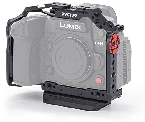 TILTA Camera Full Cage Compatible avec Panasonic GH6/GH7 with Bottom Plate, Camera Video Cage Film Movie Making Kit TA-T15-FCC-B