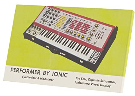 Fabulous Druck auf Leinwand Vintage Synth Performer By Ionic Synthetizer Analog (48 cm x 30 cm)