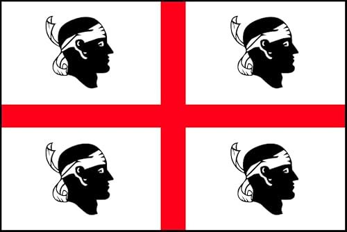 Adesivo BANDIERA SARDEGNA (15X10 CM)