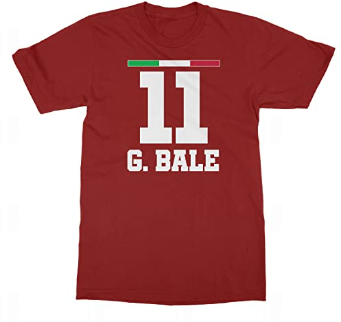 Wales Sauf Jersey Bale 11 Trikot des Nationalvereins Trend Unisex T-Shirt (Rot, Groß)