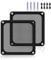 YIMATEECO Filtro de Polvo PC 120mm, 2Pcs Magnética Filtro de Ventilador de PVC Antipolvo para Caja de Ordenador Filtro Enfriador de PC Computadora(PVC PRO, 120x120mm, 2 Piezas, Negro)