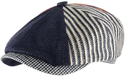 Alfonso D'Este - Flatcap, Schiebermütze, Newsboy Cap Kioto Multi 2 - Size XS