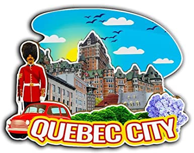 Quebec City Kanada Magnet Kühlschrankmagnet Holz 3D Sehenswürdigkeiten Reise Sammlerstück Souvenirs Dekoration handgefertigt -2278