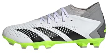 adidas Predator Accuracy.3 Multi-Ground Boots, Botas de fútbol Unisex Adulto, Cloud White/Core Black/Lucid Lemon, 43 1/3 EU