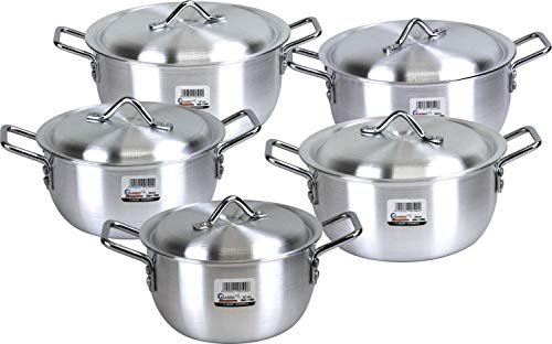 Kitchen and Catering Casserole Sets (Crescent Set 22-24-26-28-30cm)