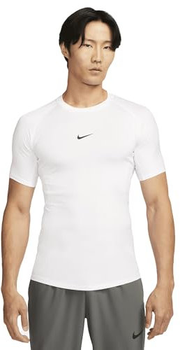 NIKE FB7932-100 M NP DF Tight TOP SS Sweatshirt Men's White/Black Size M