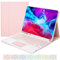 CHAINORA Funda con Teclado Español para iPad 10.2 9a/8a/7a Gen 2021/2020/2019, iPad Air 3 2019 con Touchpad, Carcasa PU con Teclado Bluetooth Inalámbrico Magnético Retroiluminado (Pink)