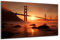 DARO Design - Wand-Bild auf 6mm HDF 70x50 cm San Francisco Golden Gate Bridge - Wand-Deko Bilder Geschenk