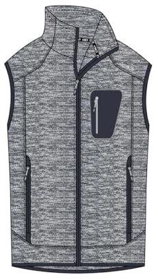 CMP MAN Vest Ice-TITANIO-Nero - 48