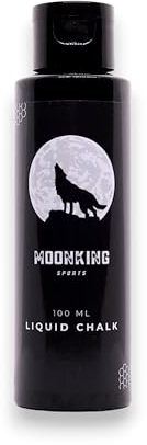 MoonKing Sports Liquid Chalk [100ml] - Flüssigkreide Magnesia - optimaler Grip – Calisthenics, Klettern, Bouldern, Fitness, Cross Fit, Turnen, Poledance – Gym Zubehör & schnell trocknend