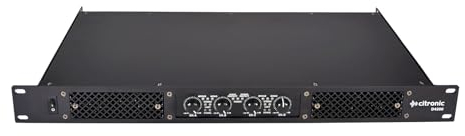 Citronic | 4 Channel Power Amplifier For Permanent or Mobile Installations 1U Rack Mountable Quad Amplifier | 4 x 200W Full Audio and Power Protection with Peak Limiter