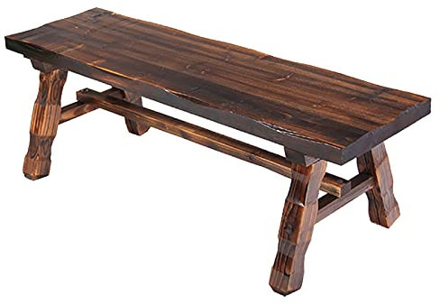 Yqyc Panca da Giardino in Legno, Panca da Giardino per Patio Senza Schienale, Giardino a Bordo Piscina, per Veranda, Giardino, Bordo Piscina, Terrazza (Size : 140x35x40cm)