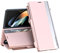 COQUE Custodia a libro in pelle Samsung Galaxy Z Fold 6, Supporto, Chiusura magnetica, Slot per pennino, Cover pieghevole per Samsung Galaxy Z Fold 6-Rosa