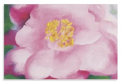 Georgia Okeeffe Druck Gemälde Rosa Kamelie Wandkunst Poster Drucke Heimdekoration Bild Leinwand Gemälde Poster 20 x 30 cm