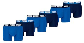 PUMA Boxer Boxershorts Men Herren Everyday Unterhose Unterwäsche 6er Pack, Farbe:003 - True Blue, Bekleidungsgröße:XL