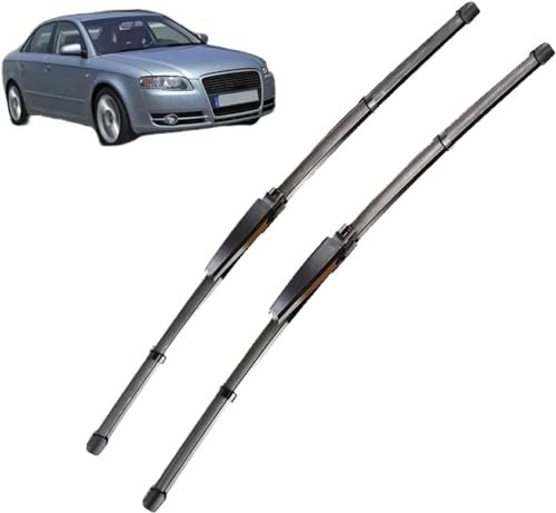 Congin Scheibenwischer Vorne Passend für Audi A4 B7 S4 RS4 2004-2008 22+22, Individualität Wasserdicht Auto Scheibenwischer Auto Ersetzen Zubehör