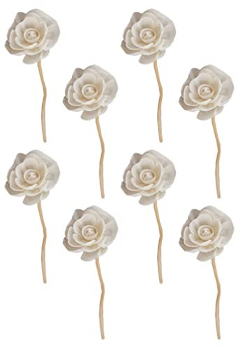 Veemoon Handgemachte Blumen-diffusor-Sticks 8 Stück Natürlicher Rattan-raumduft