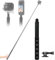 Perche à selfie invisible universelle réglable de 114 cm pour Insta360 Ace, Ace Pro, Go2, Go3, One, One R, One RS, One X, One X2, X3, X4 et DJI (support inclus)